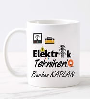 Elektirik Teknikeri  Kupa (Beyaz)