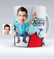 BK Gift Kişiye Özel Bay Bilgisayar Mühendisi Karikatürlü Beyaz Kupa Bardak  1
