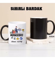 Muhasebeci Kupa Bardağı Sihirli (Beyaz)