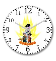 Dragon  Ball   Duvar Saati Bombeli Gercek Cam
