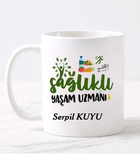 Sağlıklı Yaşam Uzmanı  Kupa (Beyaz)
