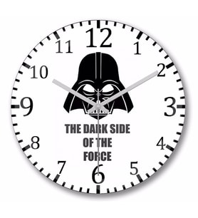 Darth Vader O Lado Negro Da Força Duvar Saati Bombeli Gercek Cam