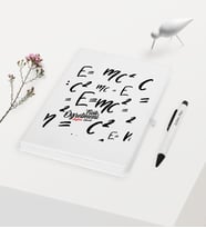 BK Gift Kişiye Özel Fizik Öğretmeni Temalı Beyaz Defter Kalem Hediye Seti - 1