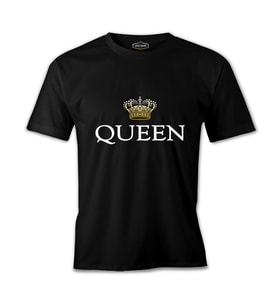 Kraliçe - Queen Siyah Erkek Tshirt