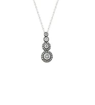Söğütlü Silver tria rodyumlu kolye
