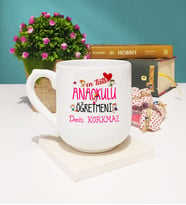 Mesajlı Anaokulu Öğretmeni Kupa Bardak
