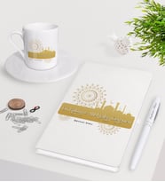 BK Gift Kişiye Özel Din Kültürü Ve Ahlak Bilgisi Öğretmeni Beyaz Defter Kalem Türk Kahvesi Fincanı Seti-5 (Model 1)