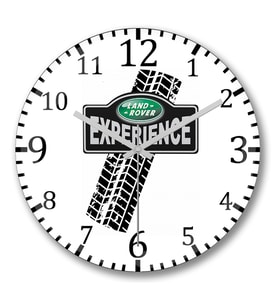 Land Rover Experience Duvar Saati Bombeli Gercek Cam