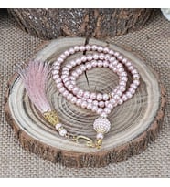 İnci Tesbih Pembe
