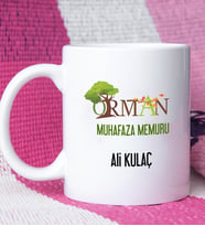 Orman Muhafaza Memuru Tasarımlı Kişiye Özel Orman Muhafaza Memuru Kupa Bardak