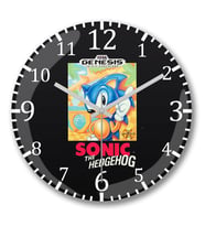 Sonic The Hedgehog Duvar Saati Bombeli Gercek Cam
