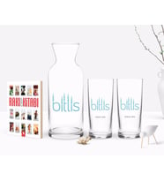 BK Gift Kişiye Özel Renkli Baskılı Bitlis Tasarımlı Turistik İkili Rakı Bardağı Karaf ve Cep Kitabı Hediye Seti-1 (Model 1)