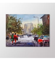 Arty Tablo Suluboya Cadde Tablo (Karışık)