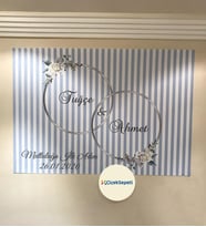 70x50cm Söz, Nişan, Düğün İçin Kişiye Özel Branda Afiş Arka Fon