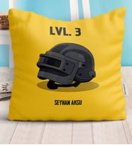BK Gift Kişiye Özel PUBG Yastık - 9 (Beyaz)