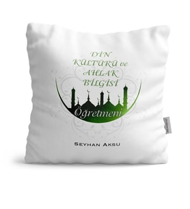 BK Gift Kişiye Özel Din Kültürü Ve Ahlak Bilgisi Öğretmeni  Yastık  1