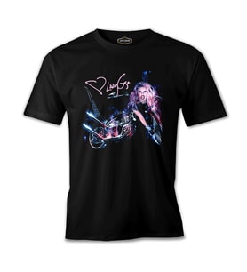 Lady Gaga - Motorcycle Siyah Erkek Tshirt