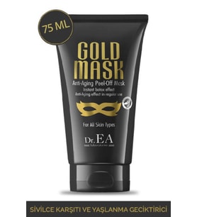 Soyulabilir Altın Maske - Sivilce Karşıtı  ve Yaşlanma Geciktirici 75ML