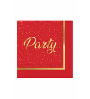 PARTY KIRMIZI PEÇETE 20'Lİ