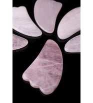Gua Sha Pembe Kuvars Taşı (9.5 CM) - Yüz Cilt Masaj Taşı - MS0022