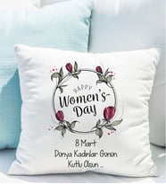 Kişiye Özel 8 Mart Dünya Kadınlar Günü Yastığı