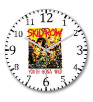 Skid Row Cartoon Duvar Saati Bombeli Gercek Cam