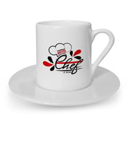 BK Gift Kişiye Özel Chef Türk Kahvesi Fincanı  5