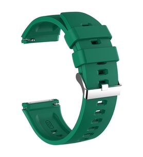 Microsonic Oppo Watch 41mm Kordon, Silicone RapidBands Koyu Yeşil ( Gold Pimli )