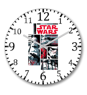 Star Wars Darth Vader Show Duvar Saati Bombeli Gercek Cam