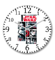 Star Wars Darth Vader Show Duvar Saati Bombeli Gercek Cam
