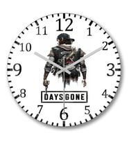Days Gone Duvar Saati Bombeli Gercek Cam
