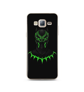 Black Panter Tasarım Süper Şeffaf Silikon Telefon Kılıfı Samsung J3 (2016)