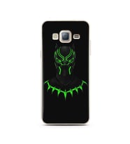 Black Panter Tasarım Süper Şeffaf Silikon Telefon Kılıfı Samsung J3 (2016)
