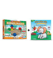 Adeda Dikkatli Puzzle 1. Kademe 2-7 Yaş İlk Adım + Fin Fin Fil