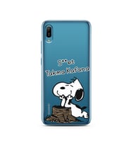 Snoopy Tasarımlı Süper Şeffaf Silikon Telefon Kılıfı Huawei Y6 2019