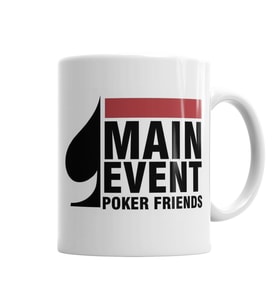 Main Event Poker Friends Kupa Bardak Porselen