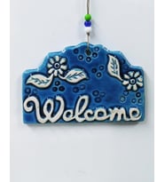 Seramik Welcome Dekoratif El İşi Duvar Süsü Nazarlık