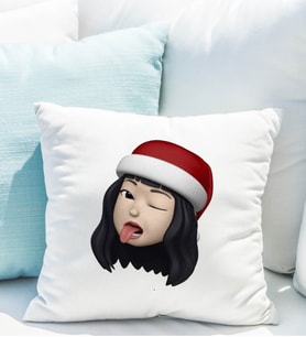 Emoji Kız Stiker Yastığı