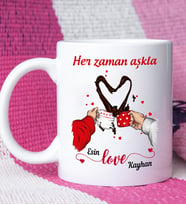 Sevgiliye Sevgililer Günü Hediyesi 25 Kupa Bardak