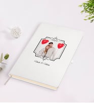 BK Gift Kişiye Özel Sevgililer Günü Temalı İsimli Fotoğraflı Beyaz Defter-31