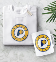 NBA Indiana Pacers Beyaz Tişört ve Kupa Seti (Model 1)