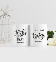 BK Gift Kişiye Özel İkili Sevgili Temalı Beyaz Kupa Bardak - 7