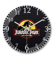 Jurassic Park 2 Duvar Saati Bombeli Gercek Cam