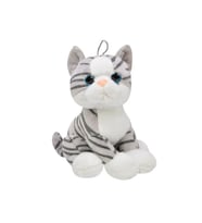 Peluş 28 cm Kedi (Gri)