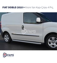 Fiat Doblo Krom Yan Kapı Çıtası 4 Kapı 2010-2022 P. Çelik