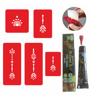 Kına İle Dövme Şablonu ve Kına Seti Tattoo Dövme