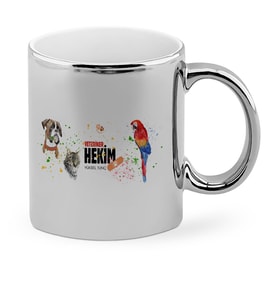 BK Gift Kişiye Özel Mesleki Veteriner Hekim Krom Kupa Bardak  5