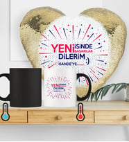 BK Gift Kişiye Özel Yeni İş Tebrik Sihirli Set 6 Altın Yaldız