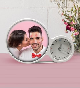 BK Gift Kişiye Özel Saatli Sihirli Led Ayna Çerçeve
