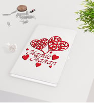 BK Gift Kişiye Özel Sevgililer Günü Beyaz Defter-12